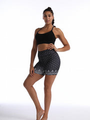Wildflower Yoga Shorts High Waist Summer Comfy Fitness Gym Shorts
