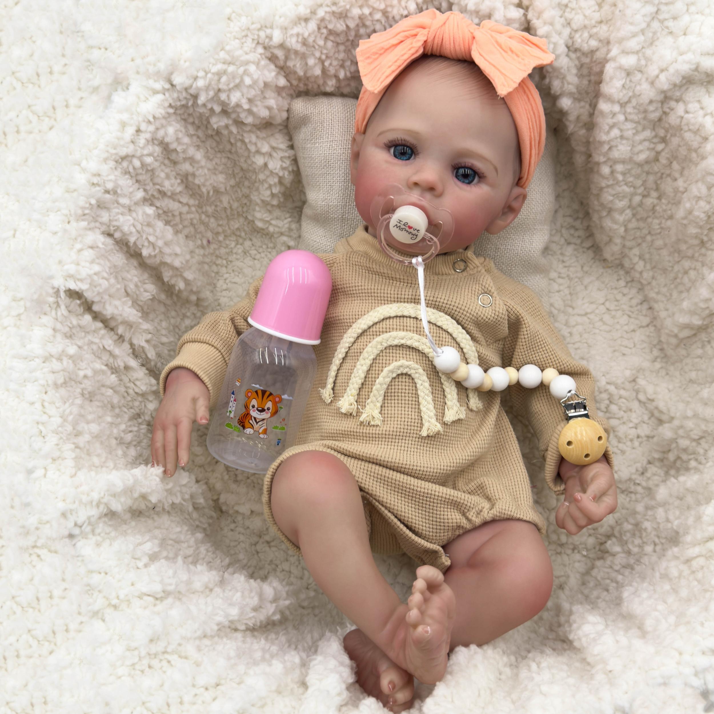 KEKEAIAI 17 inch Soft Body Reborn Baby Doll with Artisan Craftsmanship
