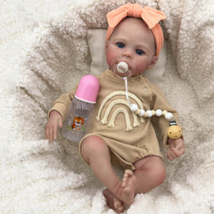 KEKEAIAI 17 inch Soft Body Reborn Baby Doll with Artisan Craftsmanship