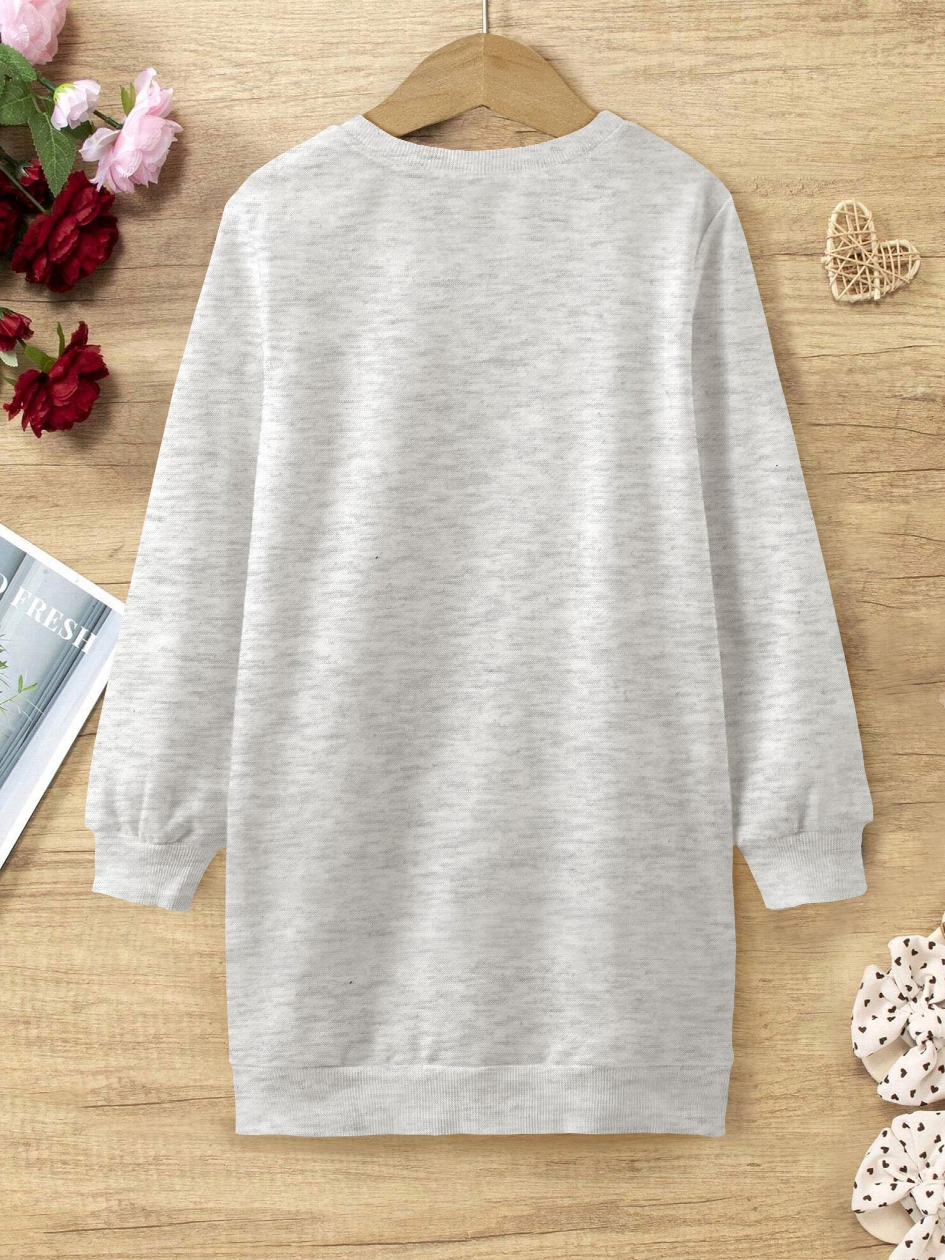 Ghost Halloween Sweatshirt Dress for Girls