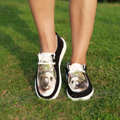 Koala Pattern Flat Shoes Women's Casual Lightweight Shoes