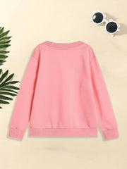 Girls' Graphic Long Sleeve Sweatshirt Kids Pullover Spring Fall