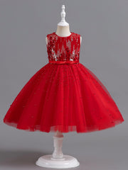 Girls Christmas Holiday Dress Formal Evening Birthday Party Ball Gown
