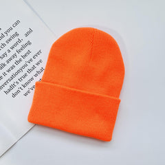 Winter Knitted Beanie Hat Unisex Solid Cap Warm Bonnet
