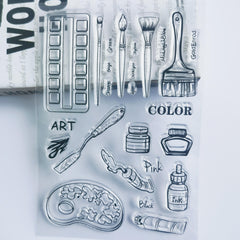 Cartoon Stamp Set for Students, Scrapbook Album, DIY Crafts