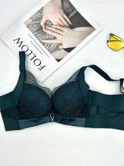 Contrast Mesh Push Up Bra Women's Lingerie & Underwear