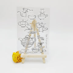 Creative Mouse Seal Stamp DIY Silicone Transparent Stamp Birthday Gift