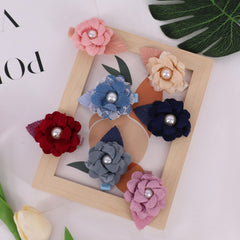 Mesh Flower Hair Clips Decorative Hair Accessories Holiday Gift For Girls