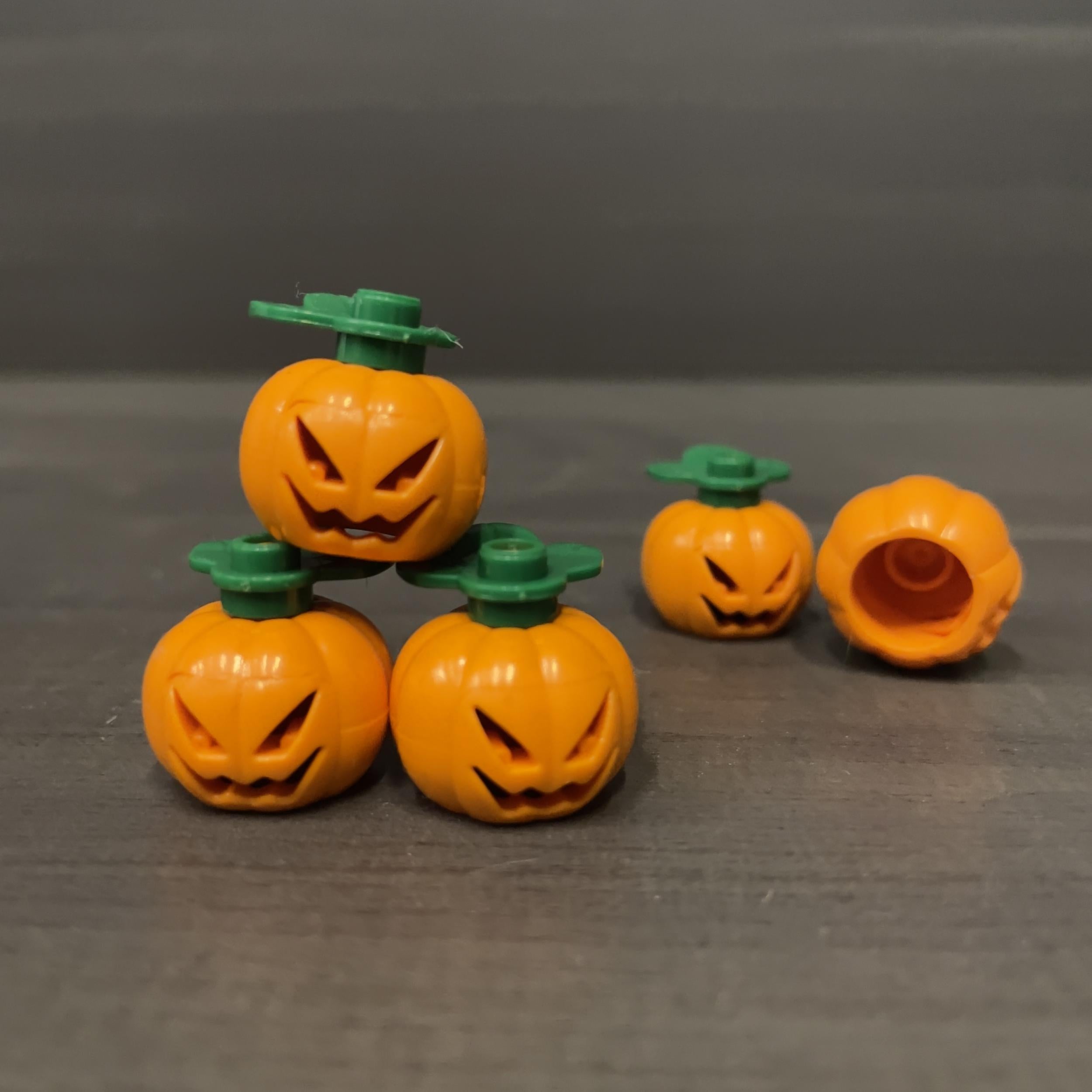 Halloween Pumpkin Building Blocks DIY Accessories Mixed Colors