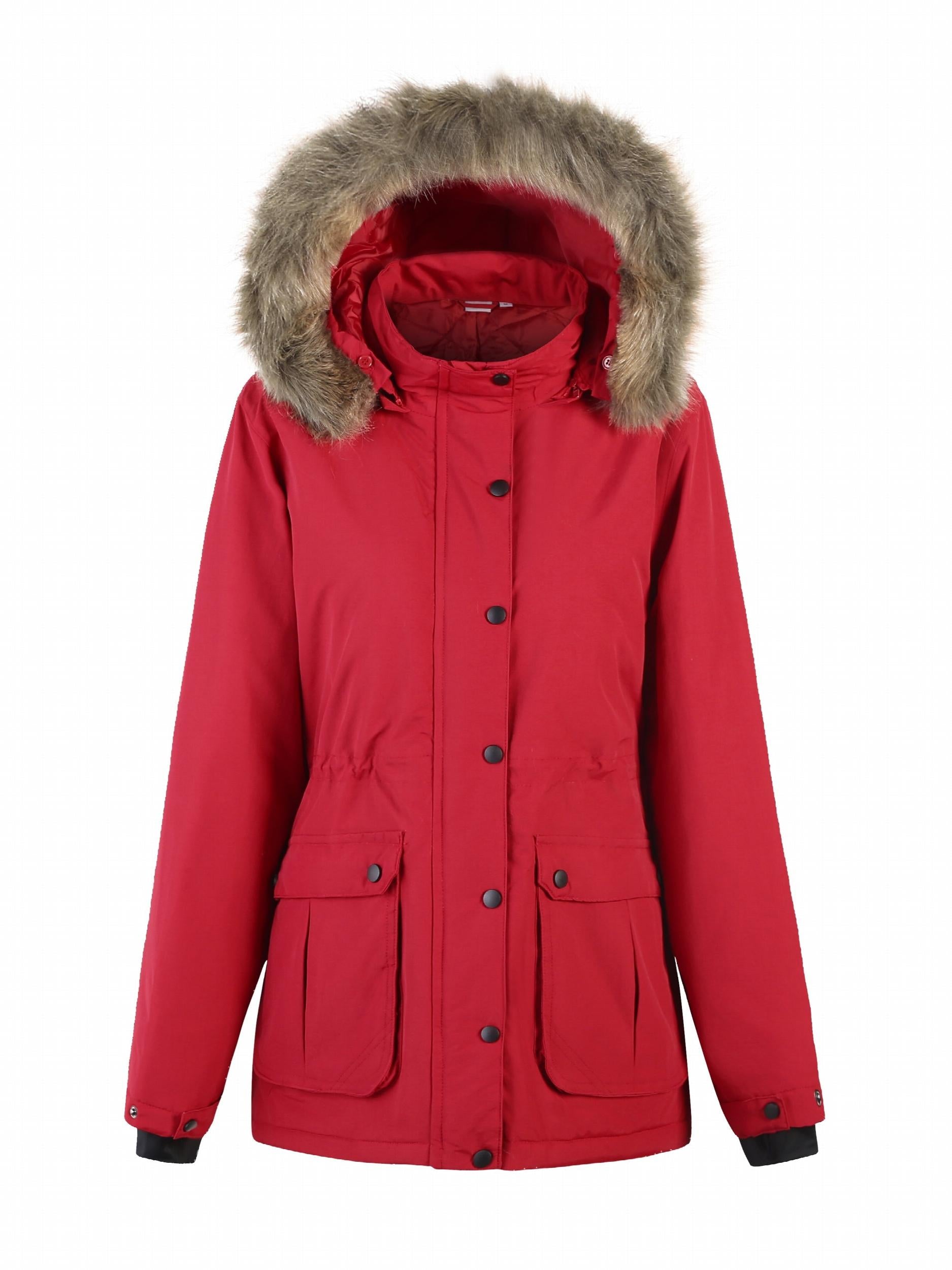 Detachable Hooded Outdoor Jacket Long Sleeves Casual Hiking Coat