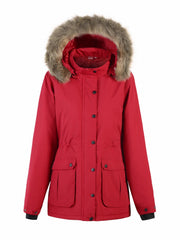 Detachable Hooded Outdoor Jacket Long Sleeves Casual Hiking Coat