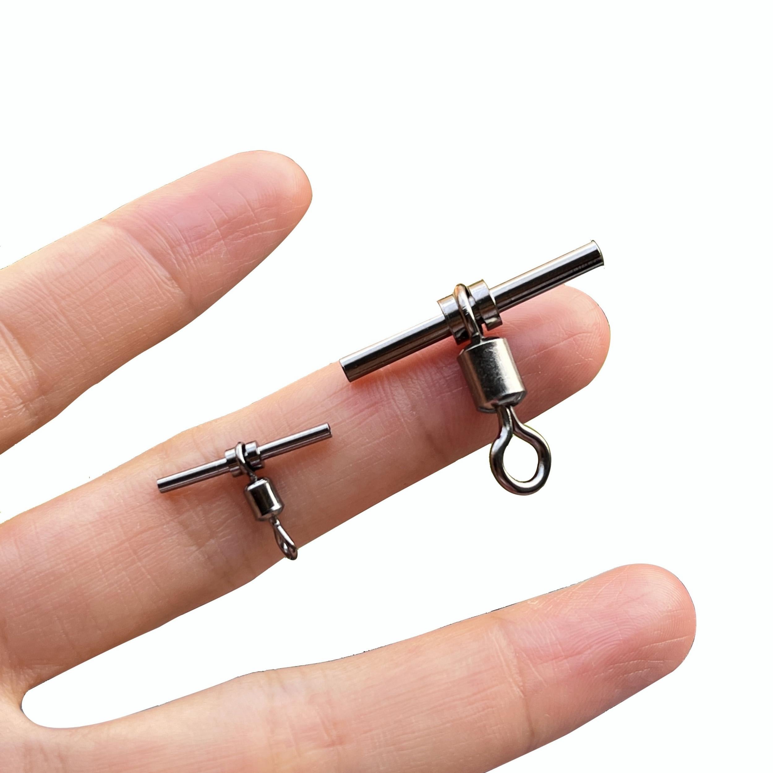 25pcs 3-Way Swivels for Fishing - Strong & Durable T Shape