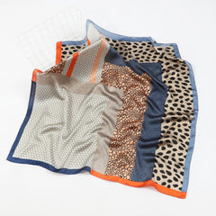 Men's Leopard Spotted Square Scarf