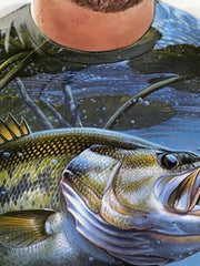 Men's Fishing T-Shirt Active Stretchy Summer Outdoor Clothing