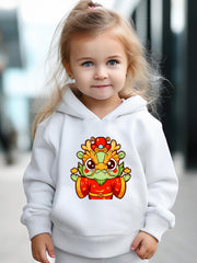 Dragon Print 2pcs Girls Outfits For Sports Spring Fall Outdoor