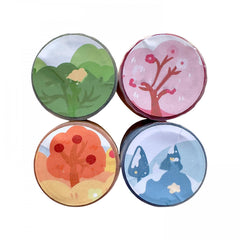 Cartoon Seascape DIY Hand Account Tape Stickers