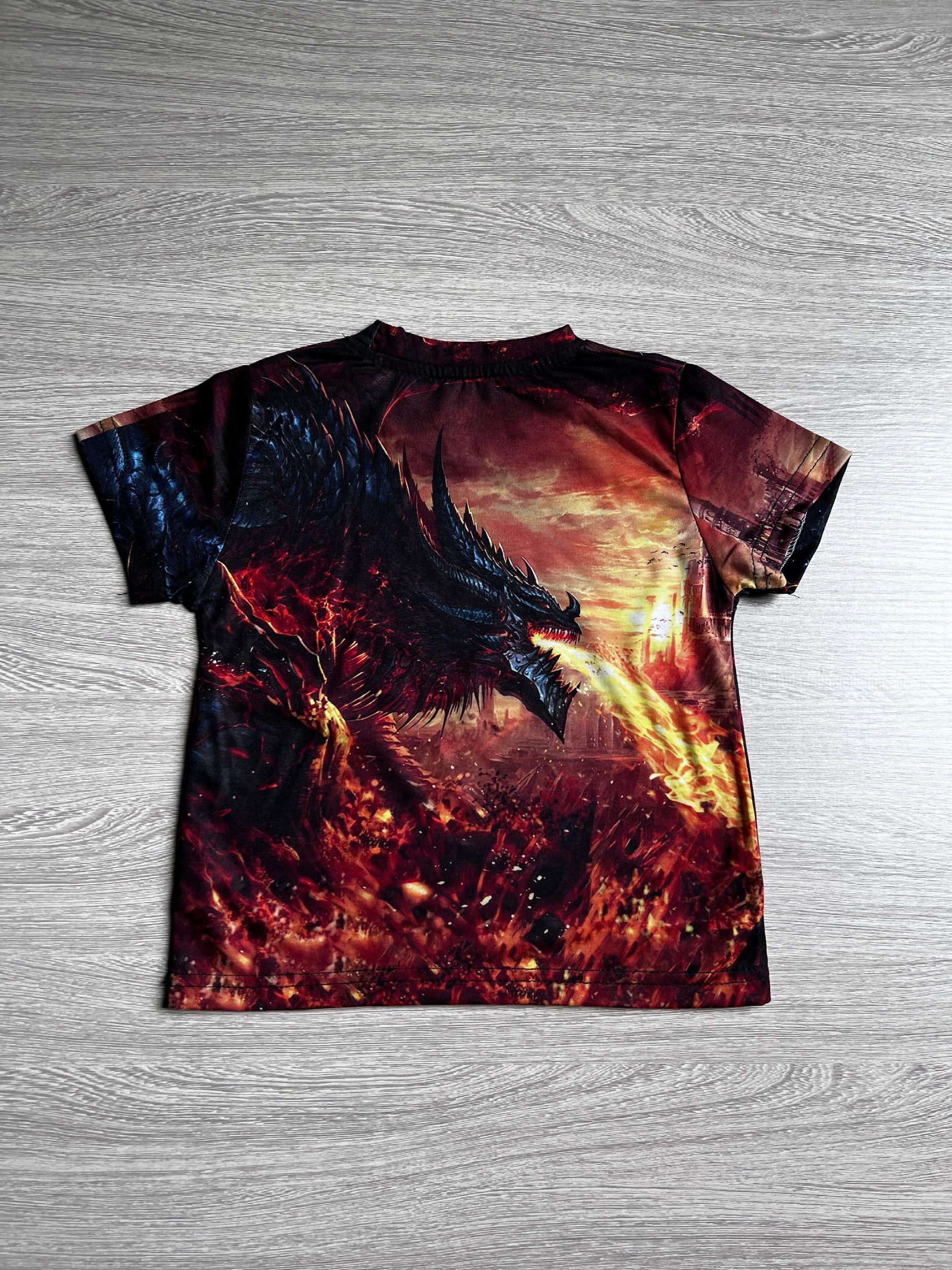 Boys' Evil Dragon Graphic T Shirt 3D Print Active Stretch Tee