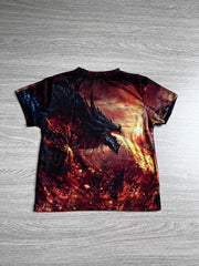 Boys' Evil Dragon Graphic T Shirt 3D Print Active Stretch Tee