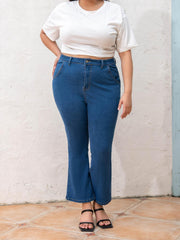 Women's High Rise Stretch Flared Leg Jeans