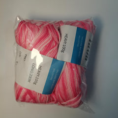2pcs 8ply Wool Yarn Colorful Section Dyed Medium Thick Wool Towel Knitting 200m