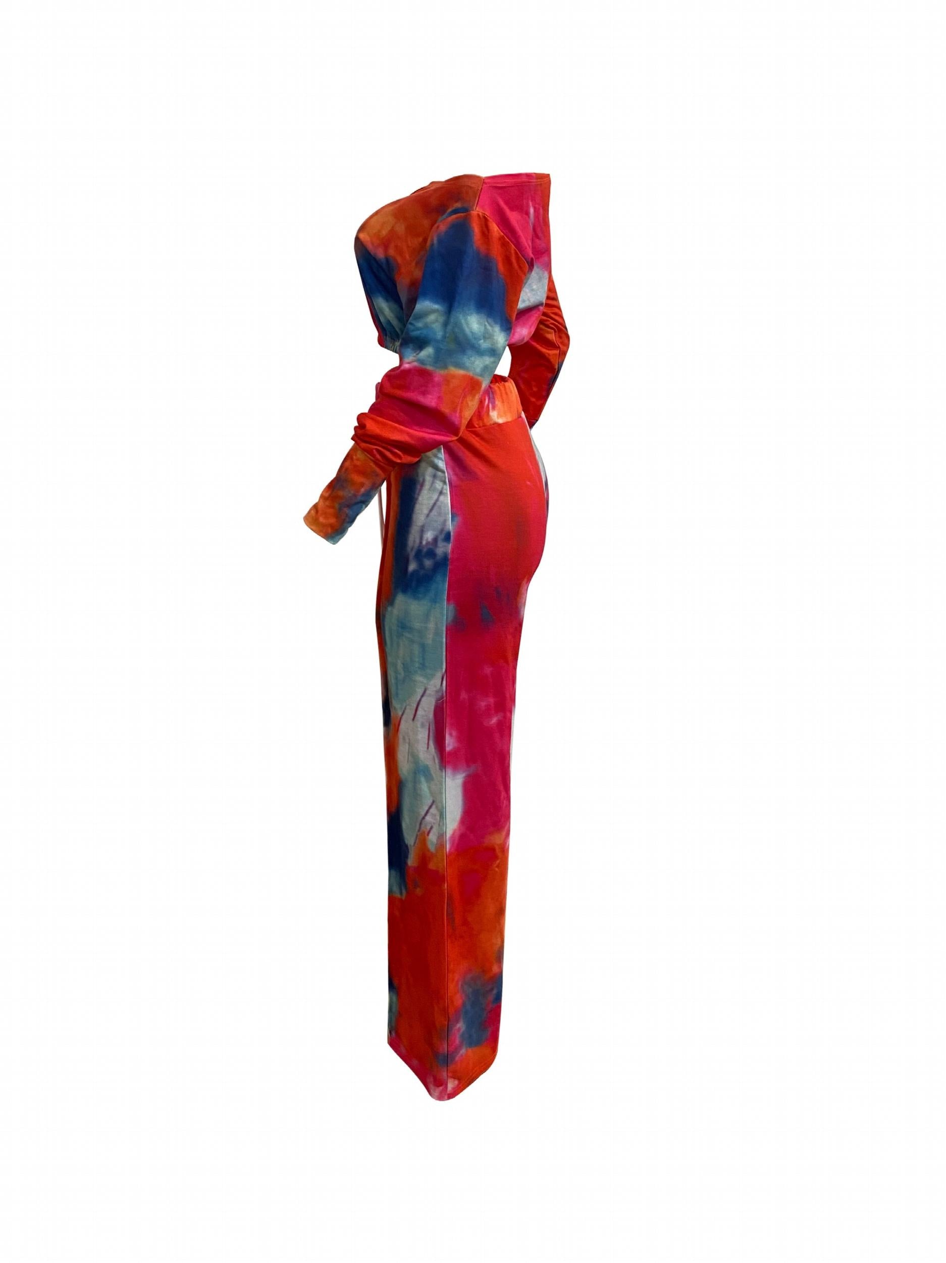 Tie Dye Two piece Set Long Sleeve Crop Top & Wide Leg Pants Outfit