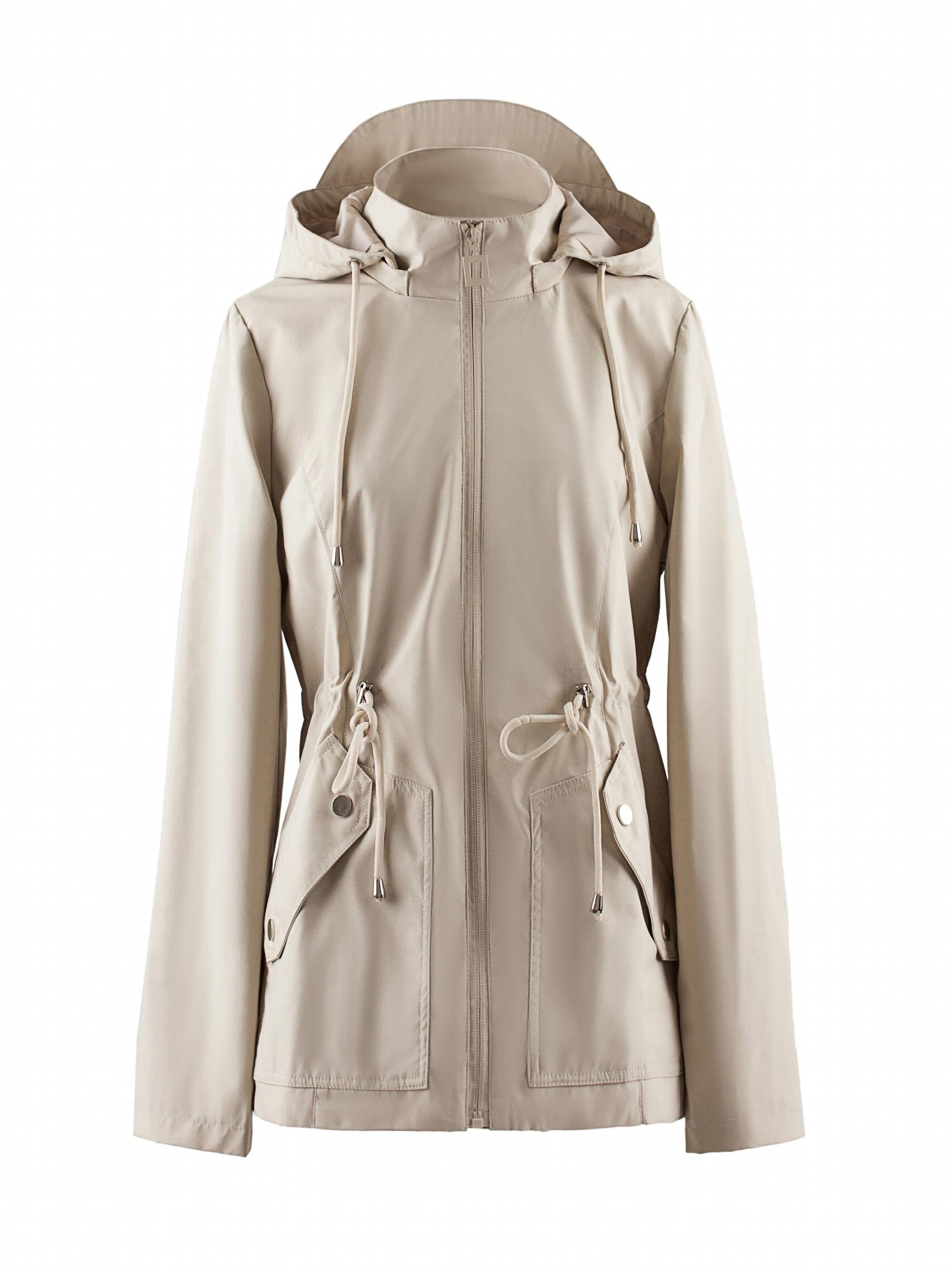 Women's Waterproof Windbreaker Raincoat Outdoor Hooded Jacket