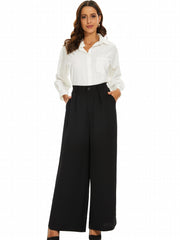 Wide Leg Pants High Waist Casual