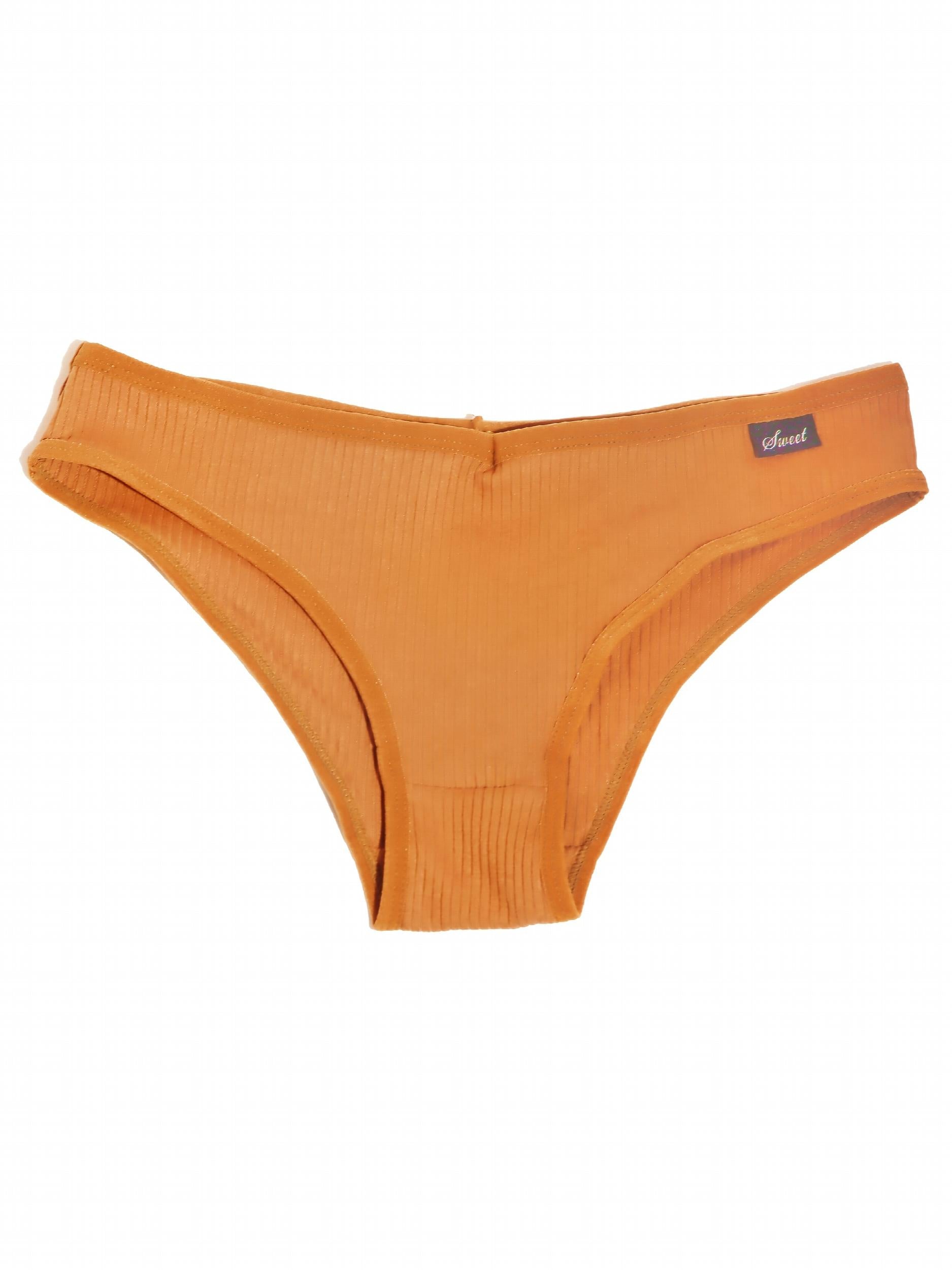 7pcs Ribbed Briefs Soft Stretchy Intimates Panties Women's Lingerie