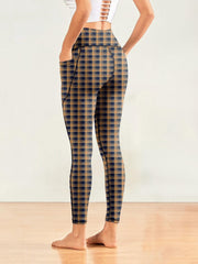 High Waist Yoga Pants Slim Fit With Pocket