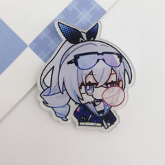 Cartoon Acrylic Brooches for Kids Clothing Pins