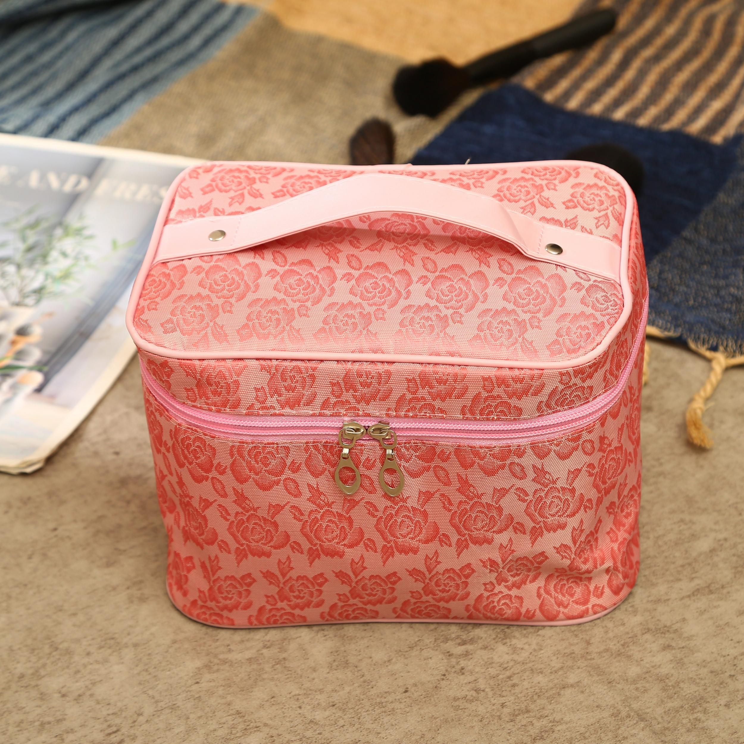 Large Capacity Travel Cosmetic Bag Waterproof Zipper Organizer