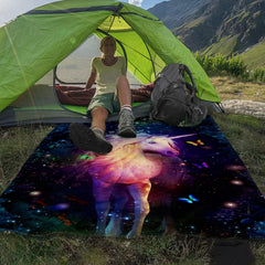 Unicorn Print Picnic Mat Lightweight Waterproof Sandproof for Outdoor Adventures