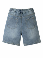 Boys Ripped Denim Shorts for Summer