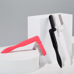 Portable Folding Eyelash Comb Stainless Steel Teeth Mini Metal Eyebrow Comb
