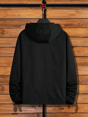 Men's Drawstring Hoodie Zip Up Pullover Sweatshirt