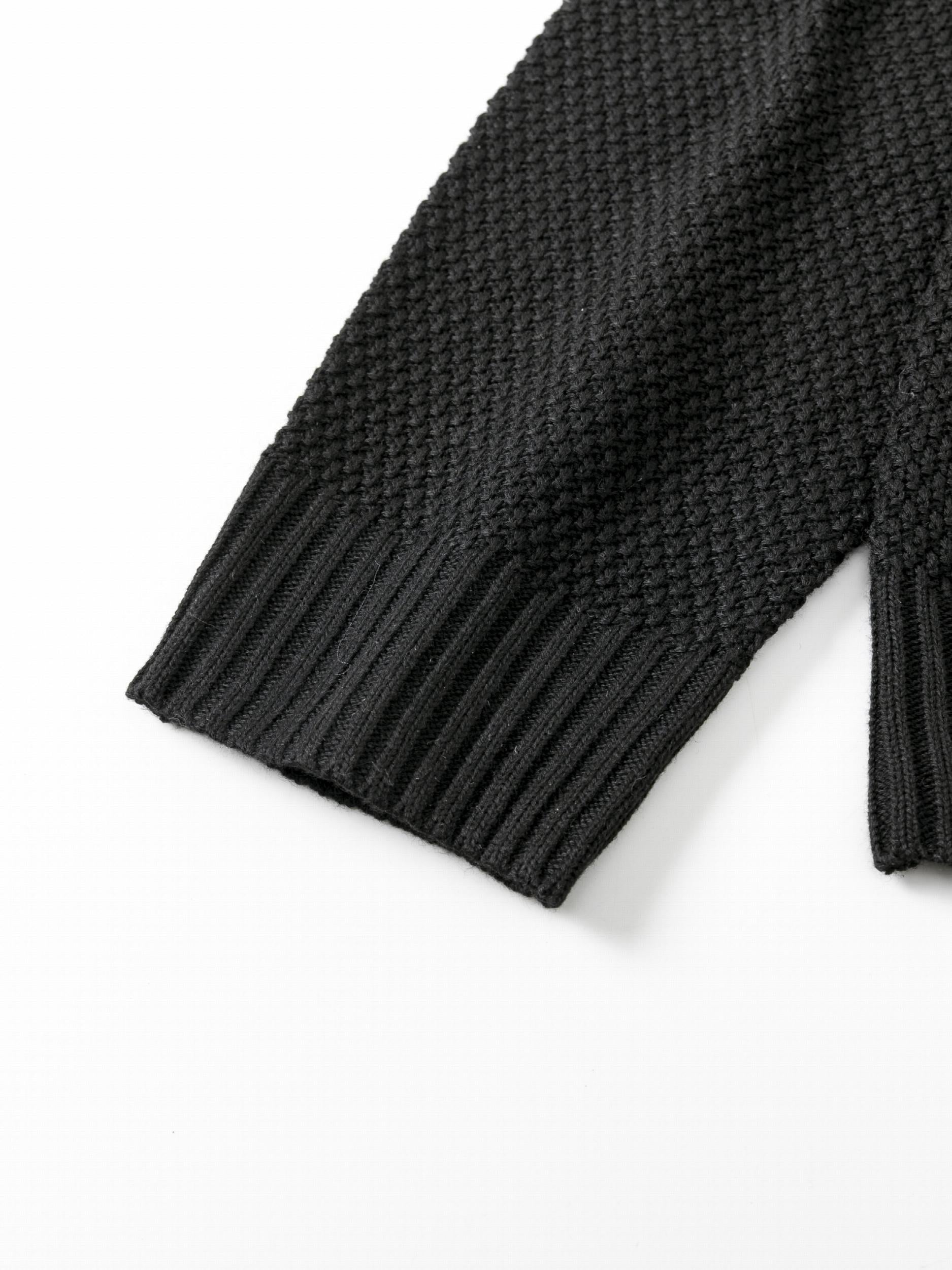 Men's Knit Sweater Long Sleeve Casual Pullover
