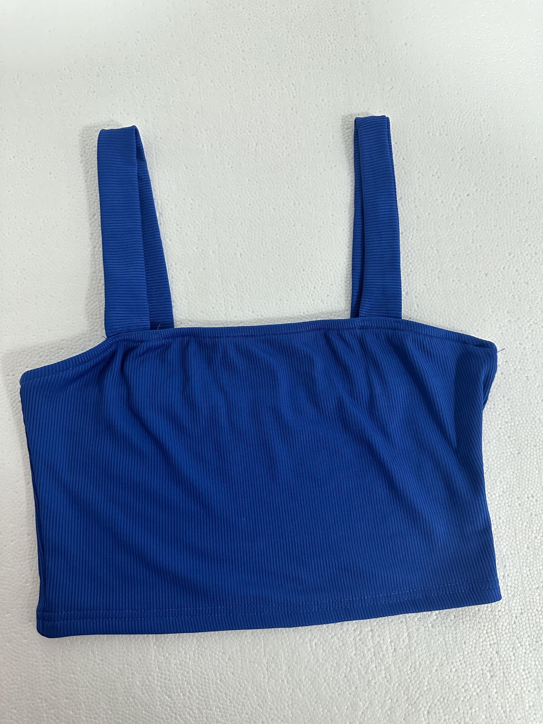 Square Neck Tank Top Backless for Summer