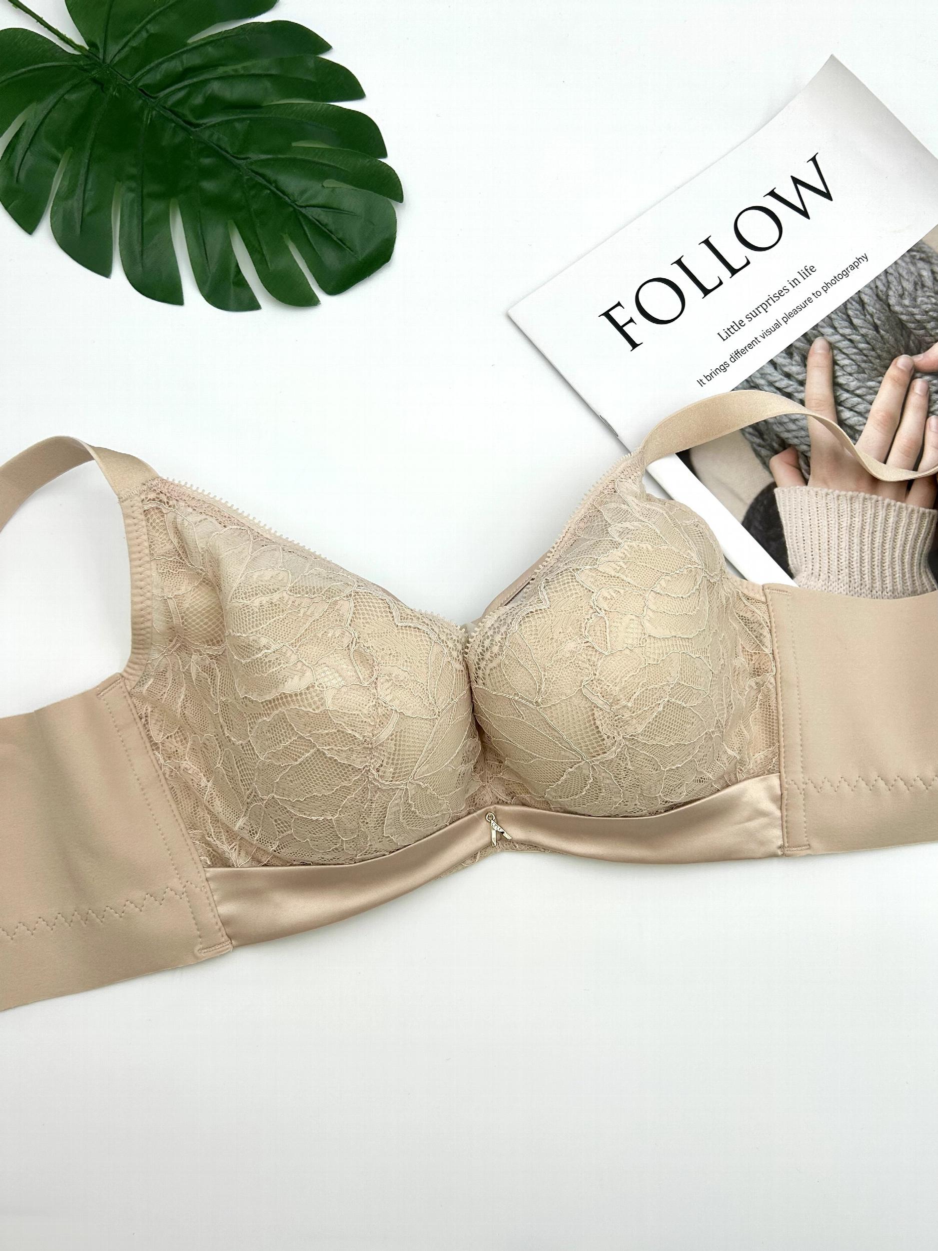 Lace Push Up Bra Full Coverage Comfy Breathable Lingerie