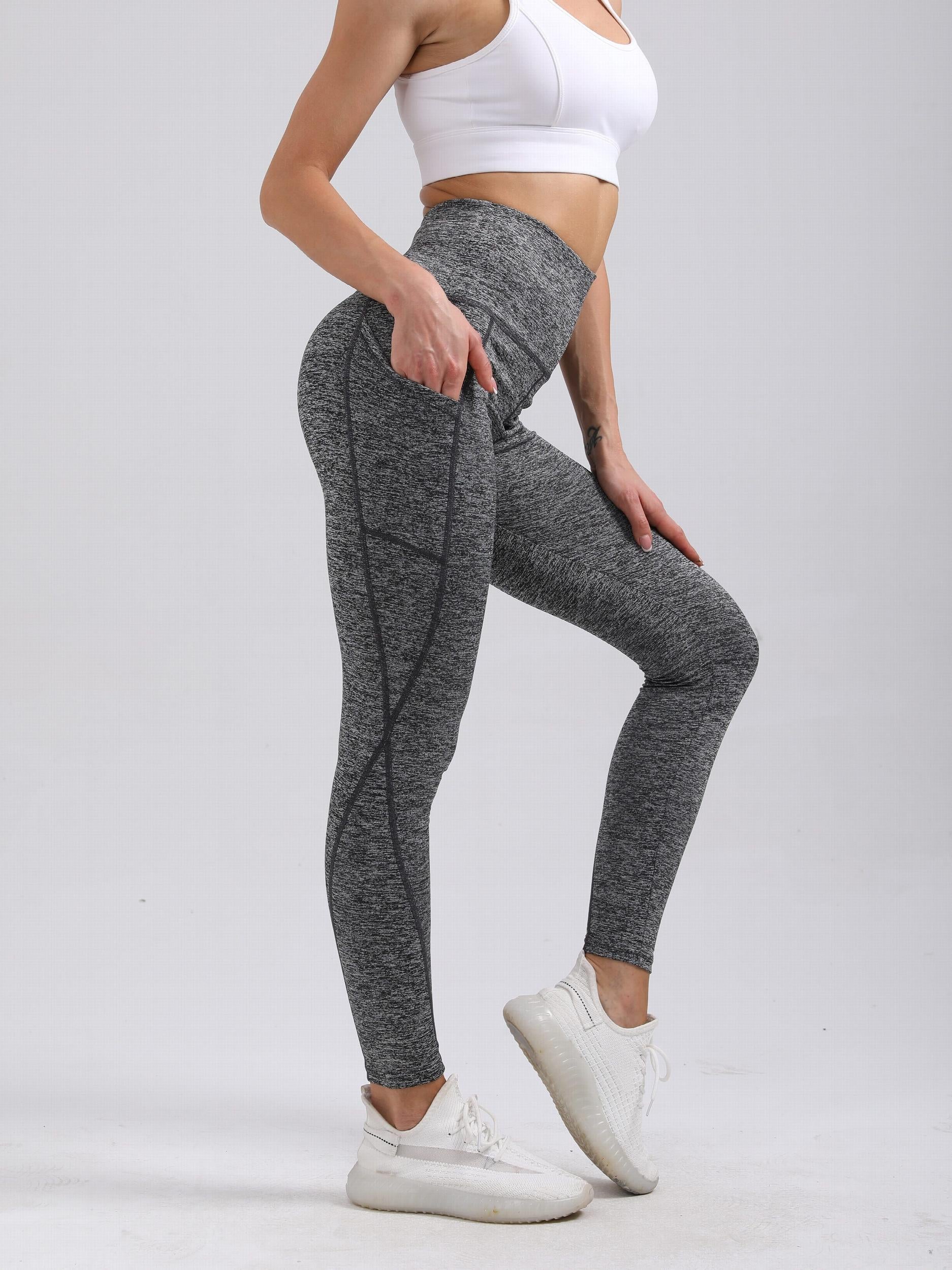 High Waist Solid Training Yoga Tight Sports Pants Women's Activewear
