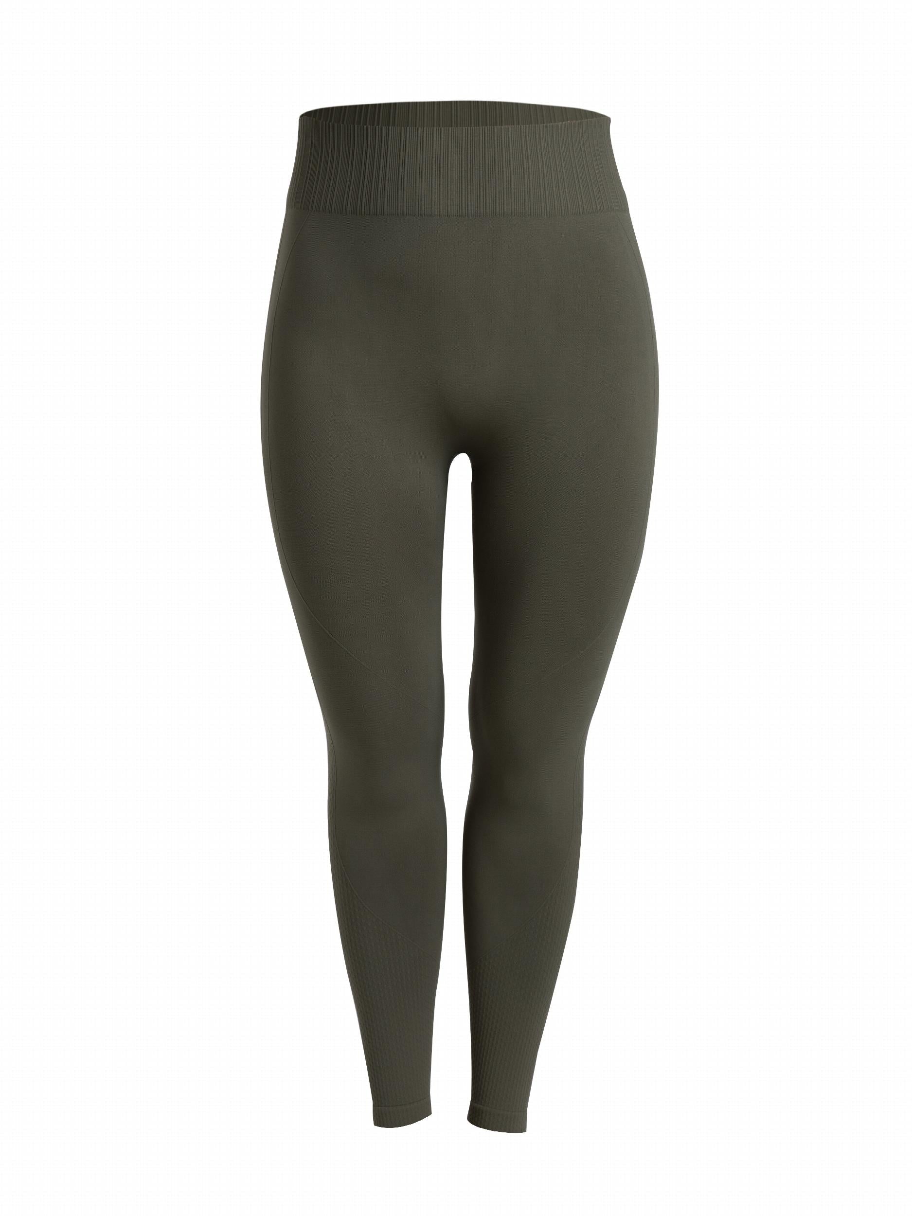 Ribbed High Rise Yoga Leggings