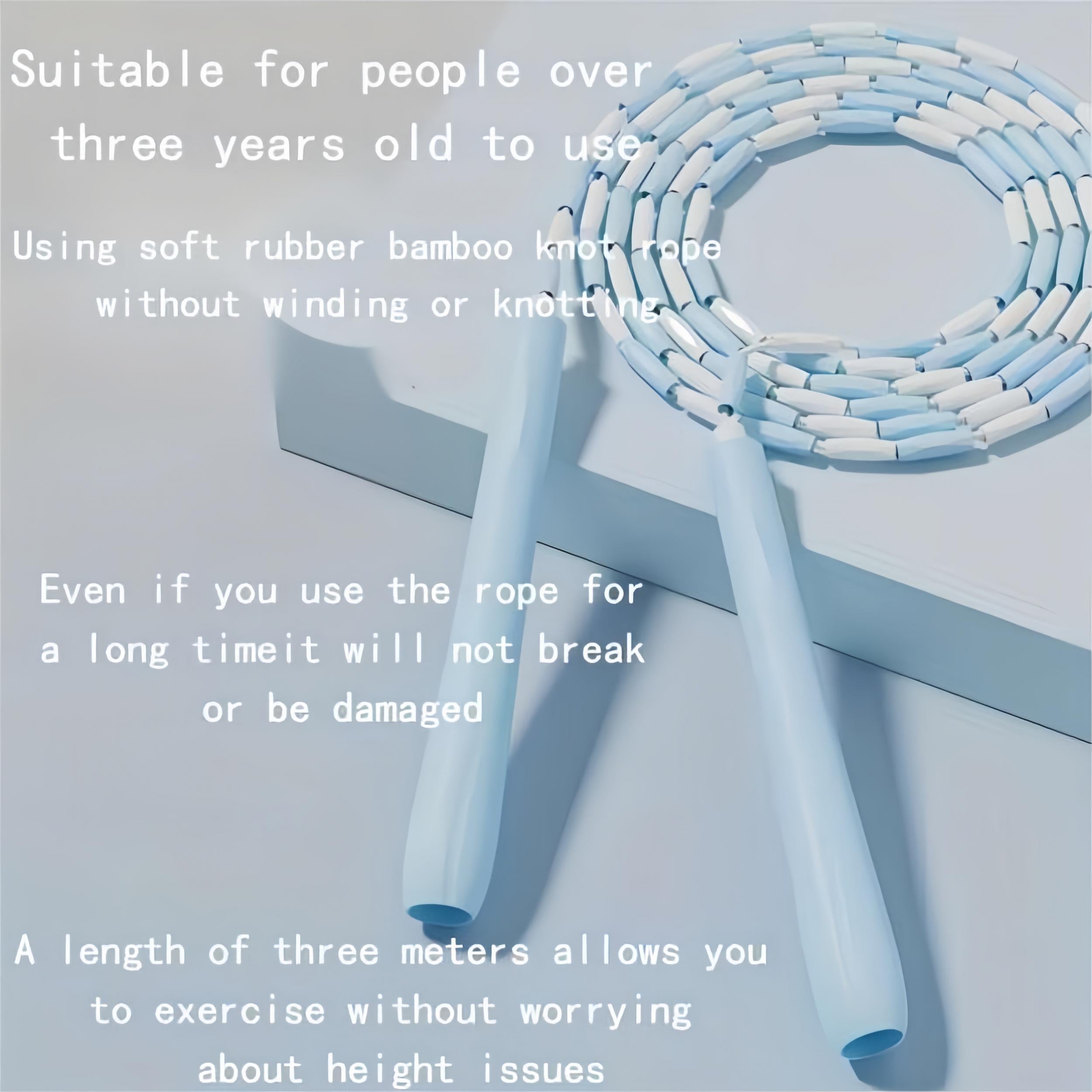 Bamboo Knots Jumping Rope for Weight Loss Fitness