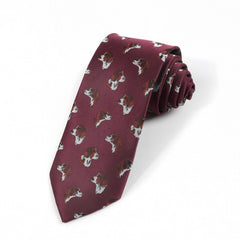 Men's Dog Head Pattern Funny Party Tie