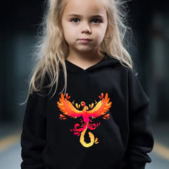 Phoenix Print 2pcs Girls Sports Outfits - Spring/Fall Outdoor Gift