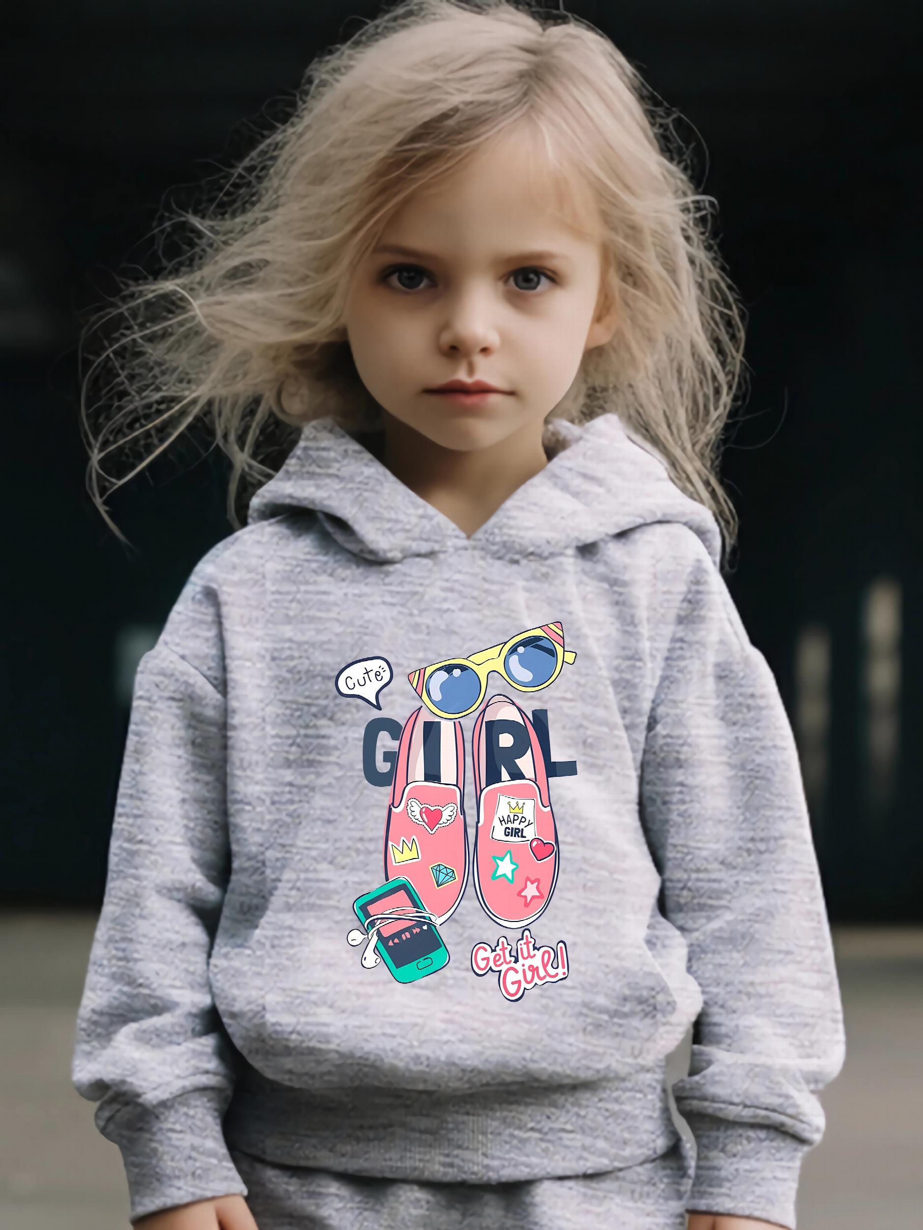 Girls Hooded Sweatshirt & Sweatpants Set