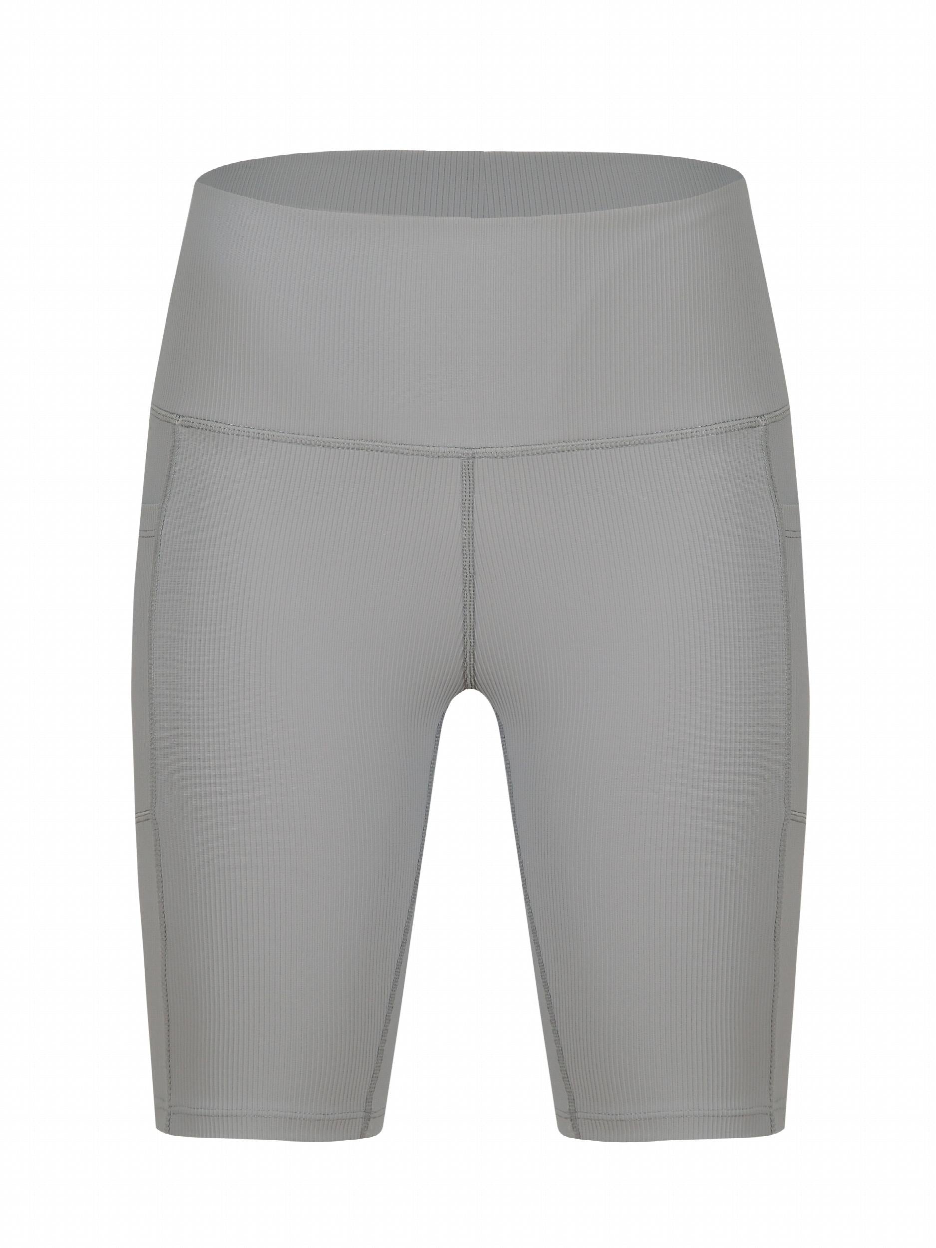 High Waist Yoga Short Slim Fit With Pocket
