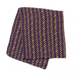 Vintage Stripe Print Scarf Navy Shawl Casual Windproof Head Wrap Sunscreen