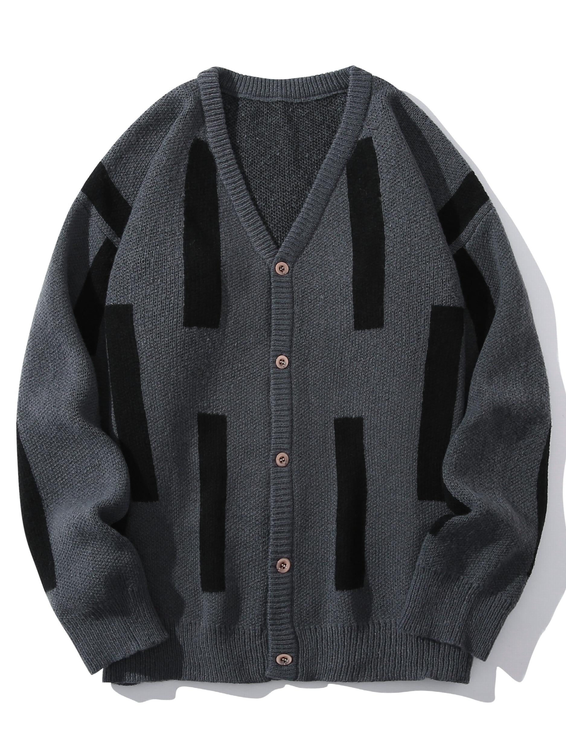 Men's Vintage Style V Neck Button Up Cardigan Vest