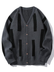 Men's Vintage Style V Neck Button Up Cardigan Vest
