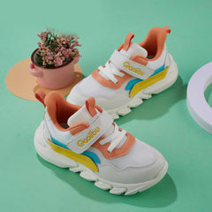 Breathable Kids Sneakers w/ Non Slip Soles & Hook Loop Closure