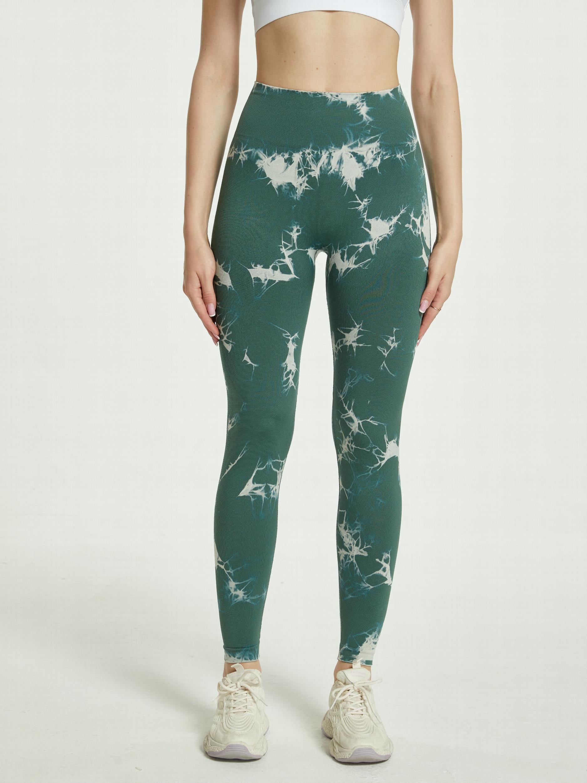Tie Dye High Waist Sports Leggings Yoga Running Pants